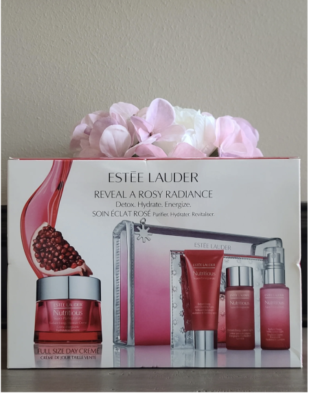 Estee Lauder Nutritious Super-Pomegranate Reveal A Rosy 